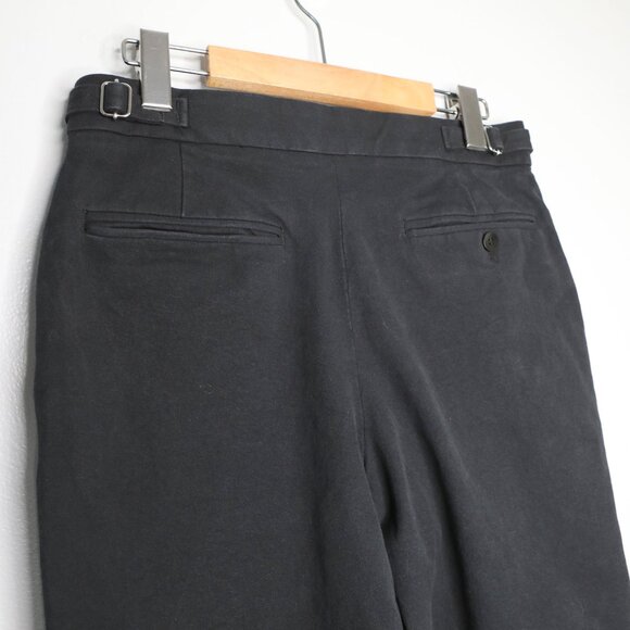 COS Wide Straight Leg Ankle Pant Trousers Black Stretch Minimalist Clean Girl - Picture 4 of 12